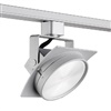Juno T271L G2 35K SPW PDIM NFL SL Track Lighting Arc 9W Dimmable LED Track Fixture, 3500K, Spectral White, Narrow Flood, Silver Finish