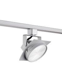 Juno Track Lighting T271L27KFSL Arc 13W Dimmable LED Track Fixture 2700K, Flood, Silver Finish