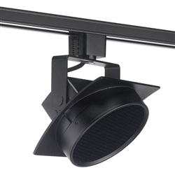 Juno Track Lighting T272L27HCNHCLBL Avant Garde Arc L 15W Dimmable LED Track Fixture, 92 CRI, 2700K, Narrow Flood, with Hexcell Louver, Black Finish