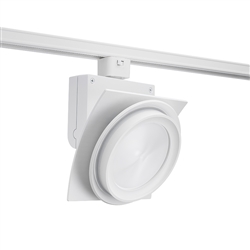 Juno Track Lighting T275L35KFWH Trac Master Arc XL 26W LED, 3500K Color Temperature, 80 CRI, Flood, No Louver, White Finish