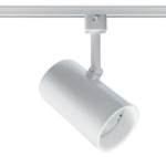 Juno Track Lighting T313W-WH (T313 WHB WH) Flat Back Cylinder - Line Voltage 50W R20, White Baffle, White Color