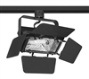 Juno Track Lighting T366BL (T366 BL) Flood 250W T3/T4 Quartz Lamp with Barn Doors Black Color