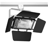 Juno Track Lighting T366WH (T366 WH) Flood 250W T3/T4 Quartz Lamp with Barn Doors White Color