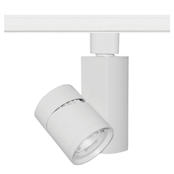 Juno Track Lighting T382L-G2-4SWH 19W Vertical Cylinder LED, 4000K Color Temperature, 80 CRI, Spot Beam Spread, White Finish