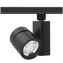 Juno Track Lighting T383L-27HCSBL 24W Vertical Cylinder LED, 2700K Color Temperature, 90 CRI, Spot Beam Spread, Black Finish