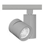 Juno Track Lighting T383L-27HCSSL 24W Vertical Cylinder LED, 2700K Color Temperature, 90 CRI, Spot Beam Spread, Silver Finish