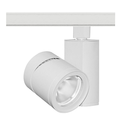 Juno Track Lighting T383L-27HCWWH 24W Vertical Cylinder LED, 2700K Color Temperature, 90 CRI, Wide Flood Beam Spread, White Finish