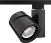 Juno Track Lighting T388L 30K SPW PDIM WFL BL 55W Vertical Cylinder LED, 3000K Color Temperature, Spectral White, Phase Dimmable, Wide Flood Beam Spread, Black Finish