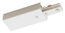 Juno Track Lighting T38WH (T38 WH) 1-Circuit Trac Master End Feed Connector, White Color
