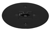 Juno Track Lighting T40F-BL (T40F BL) Flush Monopoint Adapter, Mounts Directly to Outlet Box, Black Color