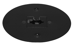 Juno Track Lighting T40F-BL (T40F BL) Flush Monopoint Adapter, Mounts Directly to Outlet Box, Black Color