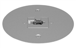 Juno Track Lighting T40F-SL (T40F SL) Flush Monopoint Adapter, Mounts Directly to Outlet Box, Silver Color