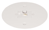 Juno Track Lighting T40F-WH (T40F WH) Flush Monopoint Adapter, Mounts Directly to Outlet Box, White Color