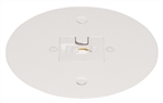 Juno Track Lighting T40F-WH (T40F WH) Flush Monopoint Adapter, Mounts Directly to Outlet Box, White Color