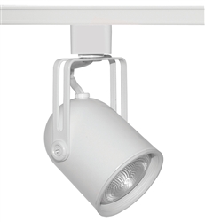 Juno Track Lighting T420W-WH (T420 WHB WH) Mini PAR Round Back - Line Voltage 60W PAR16, White Baffle, White Color