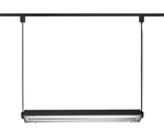 Juno Track Lighting T5C32BL (T5C 3FT BL) T5HO Suspended Cable Mount 2-Lamp Fluorescent Wall Washer 39W, Black Color
