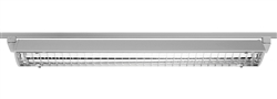 Juno Track Lighting T5T32SL (T5T 3FT SL) T5HO Close-to-Track Mount 2-Lamp Fluorescent Wall Washer 39W, Silver Color