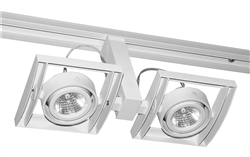 Juno Track Lighting T814WH Framed Duo - Low Voltage 50W MR16, White Color