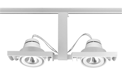 Juno Track Lighting T819WH Framed Duo-Enclosed Low Voltage 50W MR16, White