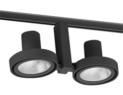 Juno Track Lighting T832BL (T832 BL) Duo - Line Voltage 75W PAR30, Black Color