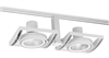 Juno Track Lighting T834WH (T834 WH) Framed Duo - Line Voltage 75W PAR30, White Color