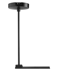 Juno Track Lighting T90CLF-12-BL (T90CLF 12IN BL) Trac Master Current Limiting Pendant Stem Kit for T-Bar Ceiling, 12 inch, Black Finish