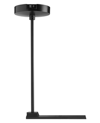Juno Track Lighting T90CLF-24-BL (T90CLF 24IN BL) Trac Master Current Limiting Pendant Stem Kit for T-Bar Ceiling, 24 inch, Black Finish