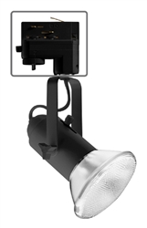 Juno TEK308BL Commercial Track Lighting Mini Universal - Line Voltage, Black Color