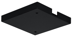 Juno Track Lighting TL21BL (TL21 BL) Trac 12 Outlet Box/T-Bar Ceiling Canopy Feed, Black Color