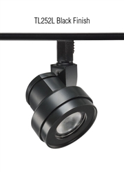 Juno Track Lighting TL252L-27HC-F-BL Cylindra 13W Dimmable LED Trac 12 Track Fixture 2700K, Flood, Black Finish