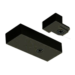 Juno Track Lighting TL38BL (TL38 BL) Trac 12 End Feed Connector/Joiner with Cover and Dead End, Black Color