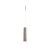 Juno TLPL1783SNWH Trac 12 Decorative LED Mini-Pendant 6W 12V, Cylinder Pendant with 78" Cord, 3000K Color Temperature, Satin Nickel Body, No Glass, White Adapter