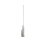 Juno TLPL2783SNSL Trac 12 Decorative LED Mini-Pendant 6W 12V, Flute Pendant, with 78" Cord, 3000K Color Temperature, Satin Nickel Body, No Glass, Silver Adapter