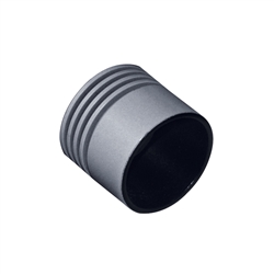 Juno TMCSNOOTSL Track Lighting Miniature Cylinder Snoot Trac Accessory, Silver