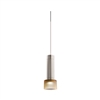 Juno TQJPL11443SNAMBSTN Trac-Master Decorative LED Mini-Pendant 6W 12V, Cylinder Pendant with 144 inch Cord, 3000K Color Temperature, Satin Nickel Pendant Body, Amber Glass, Satin Nickel Adapter