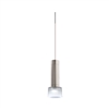 Juno TQJPL11443SNFRTSTN Trac-Master Decorative LED Mini-Pendant 6W 12V, Cylinder Pendant with 144 inch Cord, 3000K Color Temperature, Satin Nickel Pendant Body, Frost Glass, Satin Nickel Adapter