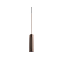 Juno TQJPL1782BZBRZ Trac-Master Decorative LED Mini-Pendant 6W 12V, Cylinder Pendant with 78 inch Cord, 2700K Color Temperature, Bronze Pendant Body, No Glass, Bronze Adapter