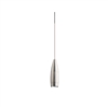 Juno TQJPL21442SNSTN Trac-Master Decorative LED Mini-Pendant 6W, 12V, Flute Pendant with 144 inch Cord, 2700K Color Temperature, Satin Nickel Pendant Body, No Glass, Satin Nickel Adapater