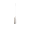 Juno TQJPL2783SNWH Trac-Master Decorative LED Mini-Pendant 6W, 12V, Flute Pendant with 78 inch Cord, 3000K Color Temperature, Satin Nickel Pendant Body, No Glass, White Adapater