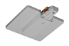 Juno Track Lighting TU21SL (TU21 SL) 2-Circuit Trac Master End Feed Connector and Outlet Box Cover, Silver Color