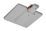 Juno Track Lighting TU21SL (TU21 SL) 2-Circuit Trac Master End Feed Connector and Outlet Box Cover, Silver Color