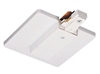 Juno Track Lighting TU21WH (TU21 WH) 2-Circuit Trac Master End Feed Connector and Outlet Box Cover, White Color