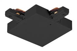 Juno Track Lighting TU35BL (TU35 BL) 2-Circuit Trac Master T-Bar Adjustable Joiner Feed, Black Color