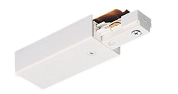 Juno Track Lighting TU38WH (TU38 WH) 2-Circuit Trac Master End Feed Connector, White Color