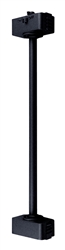 Juno Track Lighting TW12WA-BL (TEW 12IN BL WA) 12" Line Voltage Extension Wand for Fixture with Wide Adapter, Black Color