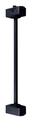 Juno Track Lighting TW18WA-BL (TEW 18IN BL WA) 18" Line Voltage Extension Wand for Fixture with Wide Adapter, Black Color