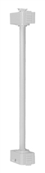 Juno Track Lighting TW36WA-WH (TEW 36IN WH WA) 36" Line Voltage Extension Wand for Fixture with Wide Adapter, White Color