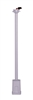 Juno Track Lighting TWLED-18-SL (TWLED 18IN SL) 18" Low Voltage Extension Wand for T252L Fixture, Silver Color