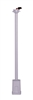 Juno Track Lighting TWLED-48-SL (TWLED 48IN SL) 48" Low Voltage Extension Wand for T252L Fixture, Silver Color