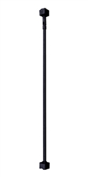 Juno Track Lighting TWS24BL (TEWS BL) 24" Line Voltage Extension Wand with Slope Adapter Black Color